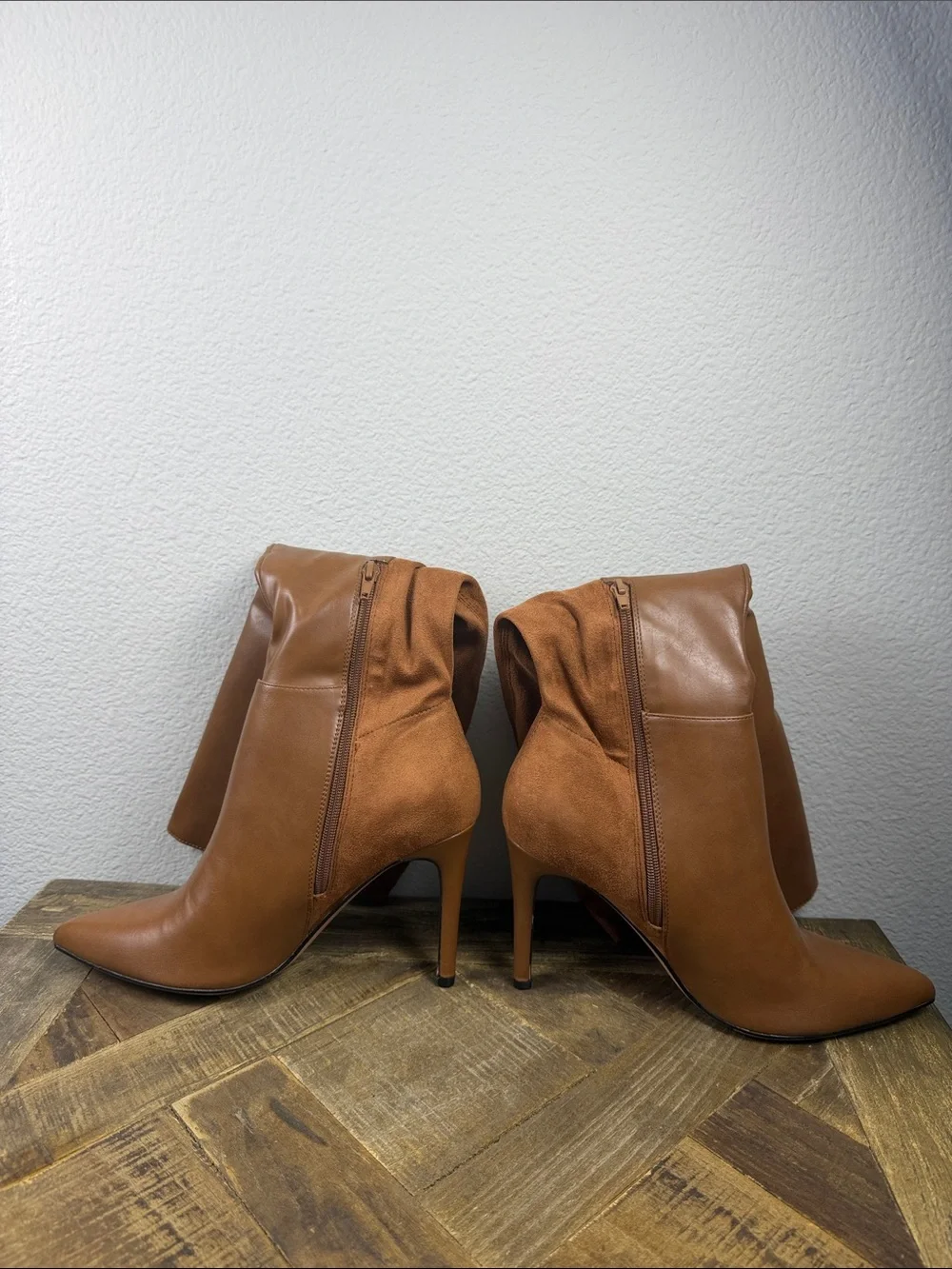 Size 10 Women's Cognac Over-the-Knee Stiletto Boots (45)